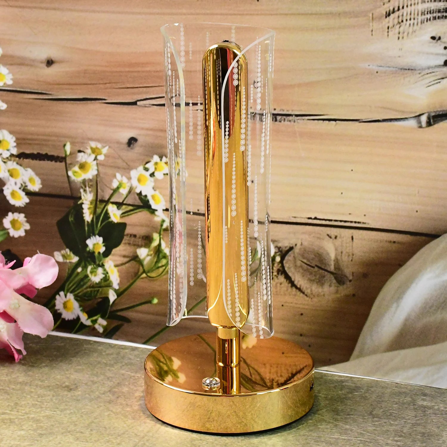 Modernly Crystal Cylinder Lamp