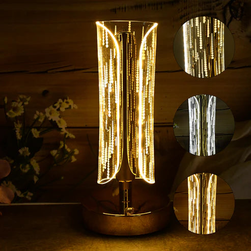 Modernly Crystal Cylinder Lamp