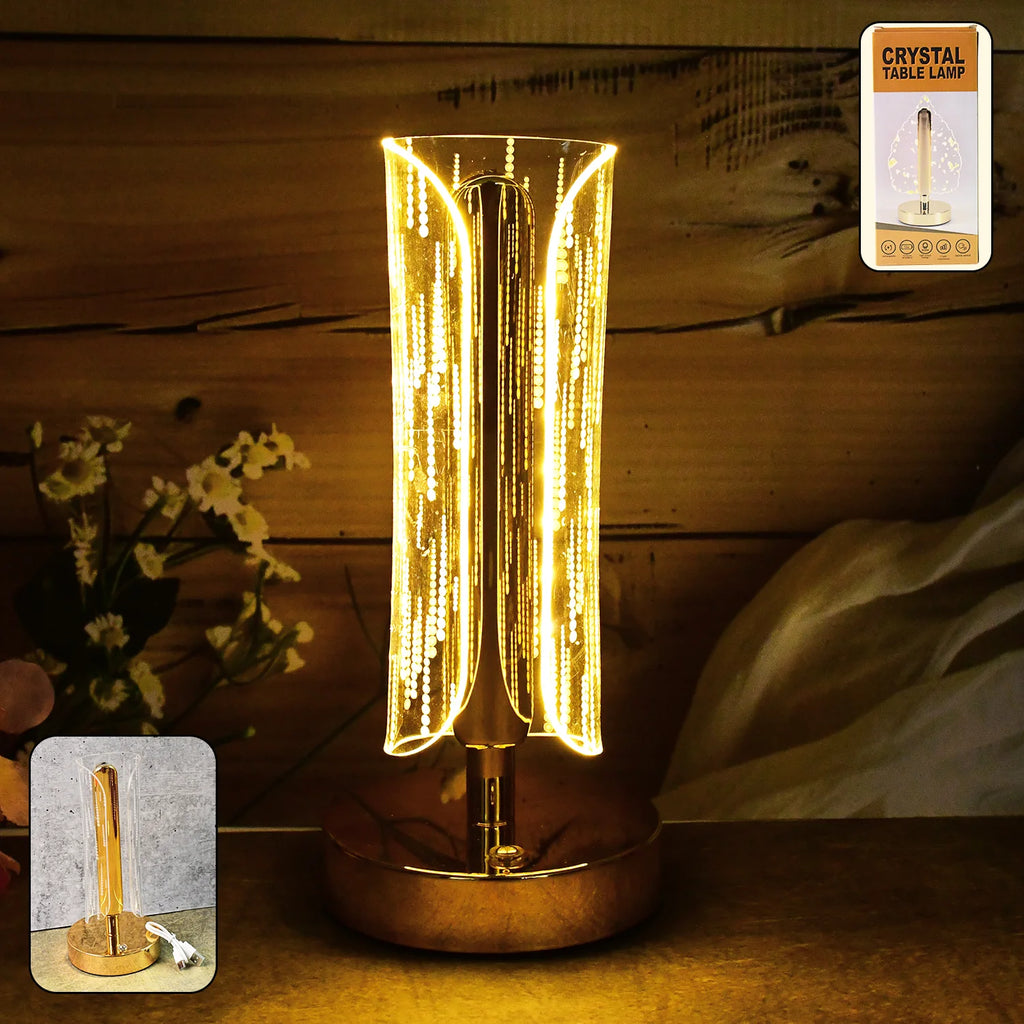 Modernly Crystal Cylinder Lamp