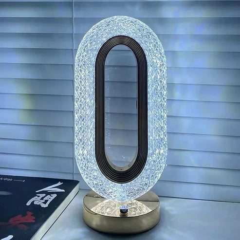 Modernly Crystal Touch Lamp with 3 Colour Modes & Dimmable Brightness