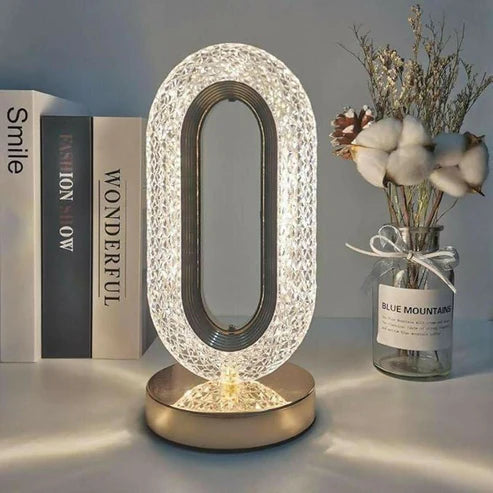 Modernly Crystal Touch Lamp with 3 Colour Modes & Dimmable Brightness